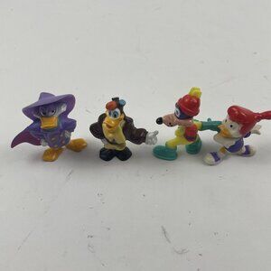 1992 Kellogg’s Darkwing Duck PVC Figures Set of 4 Disney Vintage Promo Toys